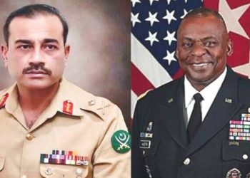 امریکی وزیر دفاع اور جنرل عاصم منیر کا خطے کی صورتحال پر تبادلہ خیال