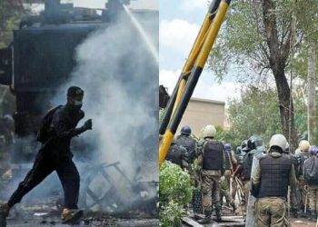 عمران خان کے  اسلام آباد روانہ ہو نے کے بعد پولیس کا زمان پارک میں آپریشن