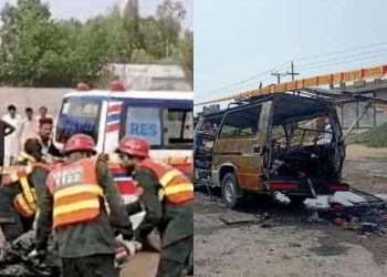 سرگودھا، وین میں گیس سلینڈر دھماکہ  کے نتیجے میں 7 افراد جاں بحق