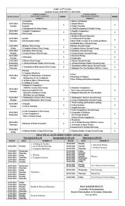 date sheet Sargodha matric 2024