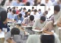 hall examination students
