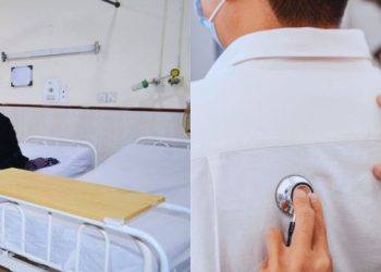 patient in hospital ward