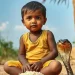 child and cobra